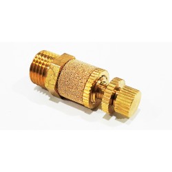 ¼" Brass Adjustable Silencer , Local 
