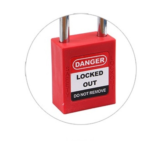 Black 38MM SAFETY LOTO PADLOCK ,Keyed Difference each Pad Lock 