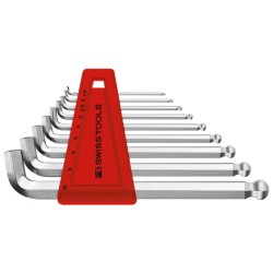 SHORT HEAD CHROME ALLENKEY,MM , BALL END ,M1.5-10