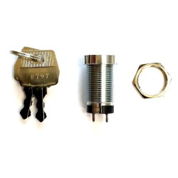 24VDC, KEY SWITCH WITH 2 CABLE CONNECTION, LOCK KEY TYPE