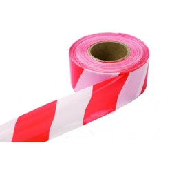 3" BARRIER RED/WHITE SAFETY TAPE