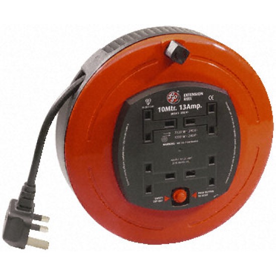 4 SOCKET 10MTR EXTENSION REEL