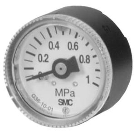 0-1.0MPa , Gauge, 37.5mm X1/8" BSPT back 