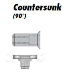 4MM X 6 X 11 CSK ALUMINIUM BLIND RIVET