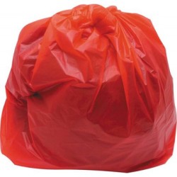 COLOURED REFUSE SACKS, DIA : 46 X 74 X 100 CM(GAUGE : 160G) - RED