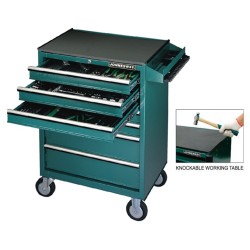 136 pcs PROFESSIONAL MECHANICS TOOLS SET W-7 DRAWER TOOL TROLLRY