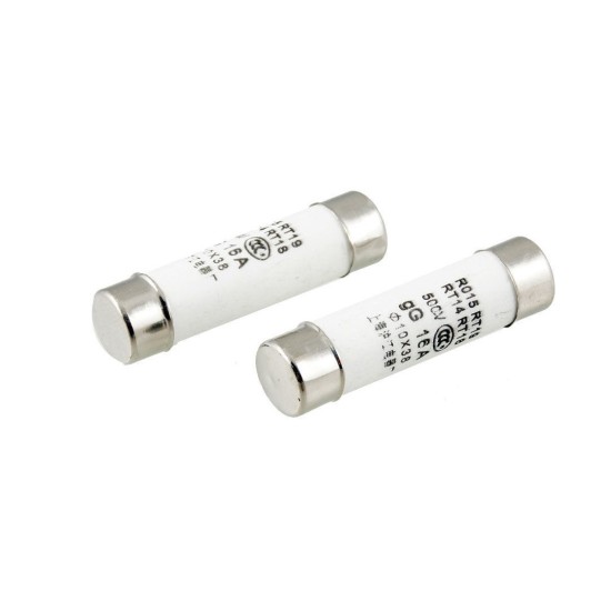 CERAMIC FUSE, 2A, 500V, 10 X 38MM