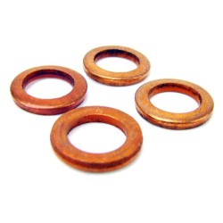 COPPER WASHER, ID 16mm X OD 20mm X Thickness 2mm , 10PCS/PKT