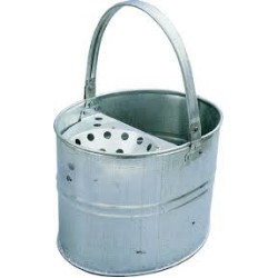GALVANISED MOP BUCKET, 13.5LTR, 1.7KG