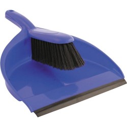 PLASTIC DUSTPAN & BRUSH SETS - BLUE