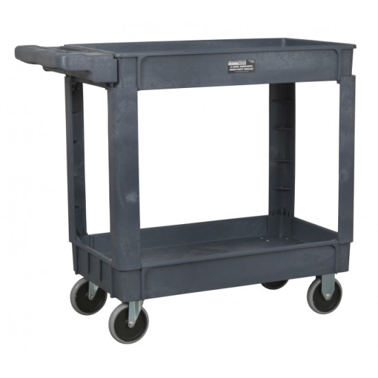 Utility Cart, 500 lb. Load Cap.113kg/lever ,extra-strong impact resistant plastic.,Trolley