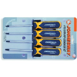 4 PCS SUPER-GRIP STAR SCREDRIVER SET+B1B1112:B1126