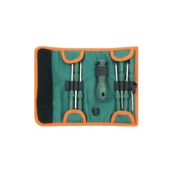 Screwdriver set with interchangeable blades, 9 pieces