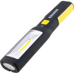 Inspection Light, LED, Rechargeable, 300lm, IP20,With magnetic base and  back, two 360˚ swivels and foldaway hanging hooks. 