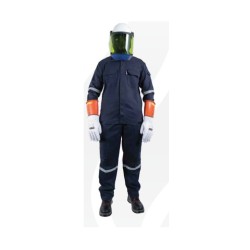 Size XL, ATPV Rating : 5.5 cal/cm²,Flame Resistant Clothing Jacket Only , PPE Level : CAT 1 ,Navy Blue