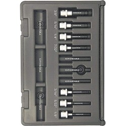 30445 PHBX7/S-2C,ProHold®  2"/50mmTip Ball End Socket Bit Sets, 1/8, 5/32, 3/16, 7/32, 1/4, 5/16, 3/8" 