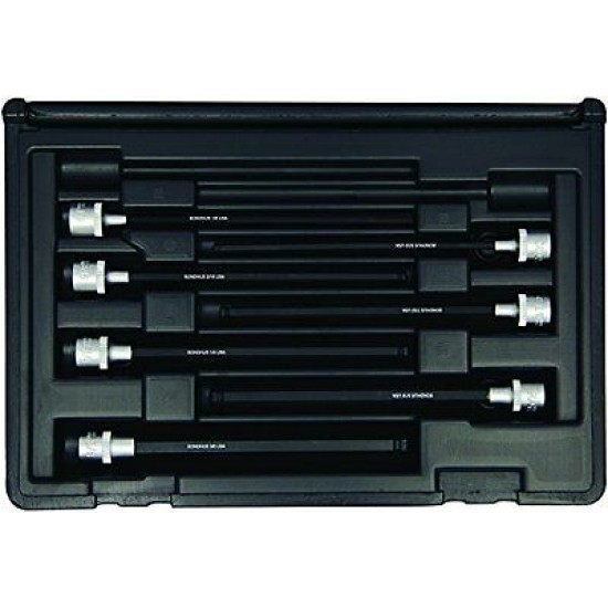 30845 PHBX7/S-6C ,6"/150mm ,Tip Ball End Socket Bit Sets, 1/8, 5/32, 3/16, 7/32, 1/4, 5/16, 3/8" 