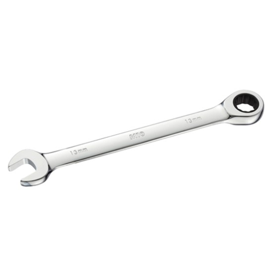 Gear Ratchet Combination Wrench, 1/4"x136mm