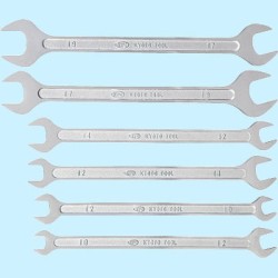 Japan Slim Type Open End Wrench Set ,10X12(4mm), 12X10(4mm), 12X14(4mm) , 14X12(4mm) , 17X19(4.5mm) , 19X17(4.5mm) 