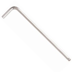 0.05" X 13mm X 72mm Ballpoint USA Hex L-Wrench, Chrome