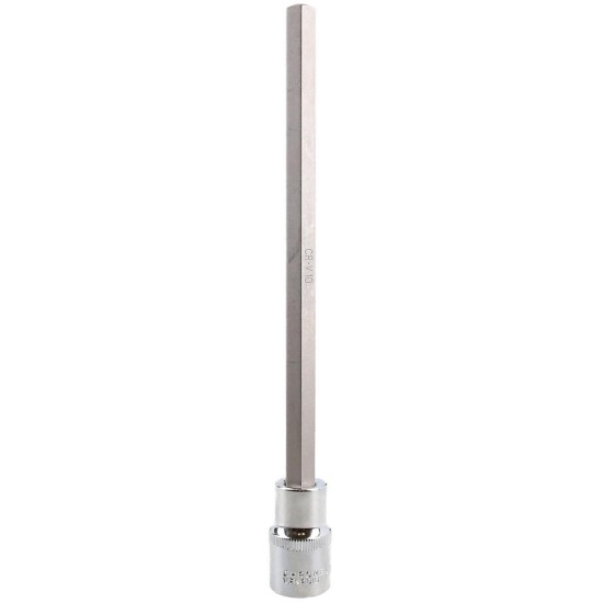 P105, HEX BIT SOCKET 1/2" SQUARE DRIVE MODYFY 17MM X 125MM LONG WITH LOCK SELLOK PIN 