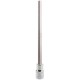 P105, HEX BIT SOCKET 1/2" SQUARE DRIVE MODYFY 17MM X 125MM LONG WITH LOCK SELLOK PIN 