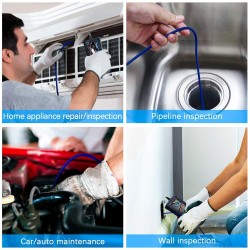 Oiiwak Borescope Inspection Camera 5.5mm 1080P HD 4.3 Inch IPS Screen