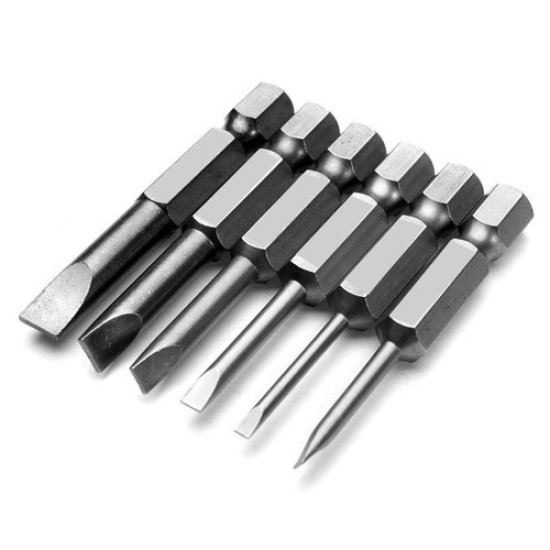 P076, 3mm X 0.5mm Thickness X 50mm ,Slotted Bit ,Germany ,10pcs/pkt