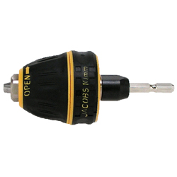 CR-10 , JAPAN KEYLESS DRILL CHUCK , 1.0mm-10mm, 1/4" Hex Bit Shank CR-10 , JAPAN KEYLESS DRILL CHUCK , 1.0mm-10mm, 1/4" Hex Bit Shank