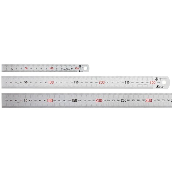 3000mm X 40mm X 3.0mm Shinwa SUS RuleR , Round End , H102I