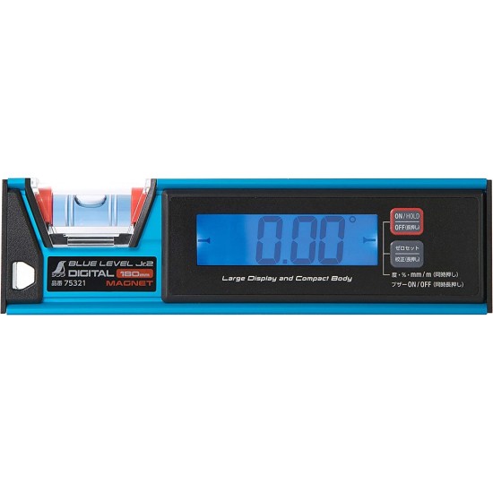 Japan Waterproof Magnetic Digital Level 180mm X 0.05°,18 x 5 x 2 cm; 280 g