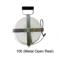 JAPAN Stilon Nylon Coated Steel Tape ,075-01-NR100 100meter X10mm width X 0.5mm Thickness, 1mm graduation 