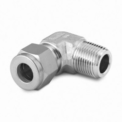Elbow ,SUS 316,3/8" NPT Male X 10mm OD Tubing Connector
