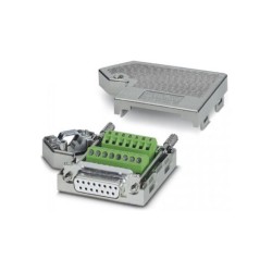 Female DB 15 (7X8) Way Cable Mount D-sub Connector Socket, Metal Body