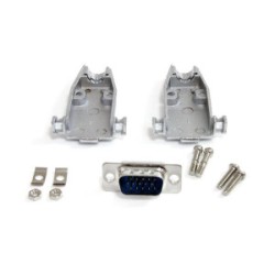 15W MALE D-SUB CONNECTOR  , DB15 , 10SET