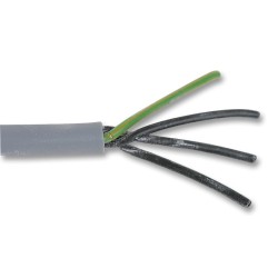 18amp,OD7.2MM,500V, Grey 4 Core Cable, 1.5 mm², 164 ft, 50 m,PPYY4C1.50 50M