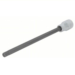 P128 ,Socket Bit: 3/8 in Drive Size, Hex Tip, 5 mm Tip Size, 7 in Overall Lg ,5pcs/pkt