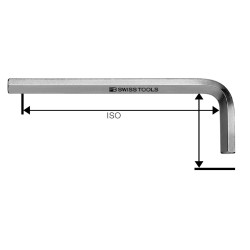 M1.5 X 14mm X 80mm, Hex key L-wrenches for Hexagon Socket screws, Long type