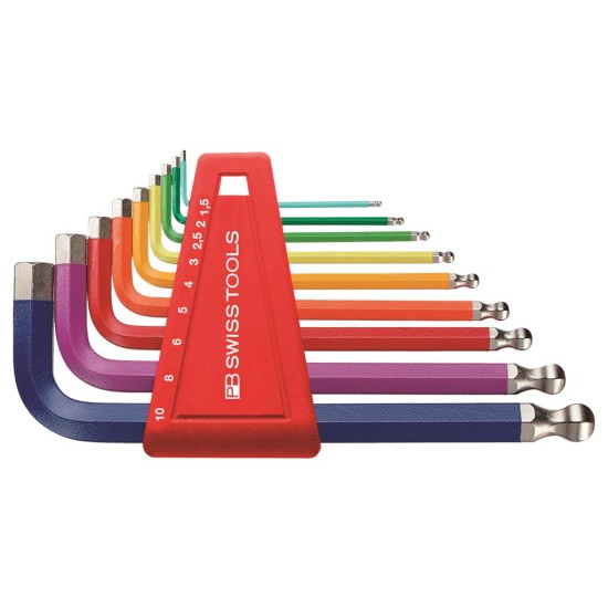 ALLENKEY SET (METRIC) COLOUR 1.5,2,2.5,3,4,5,6,8,10(9PCS)