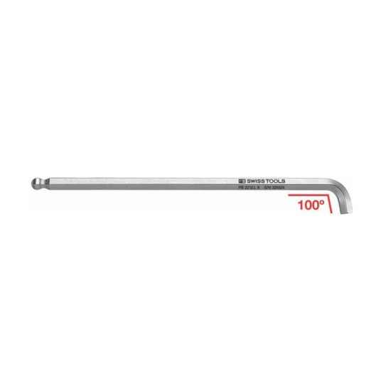 M1.5X 4mm X 80mm BALL END, 100 DEG WITH SHORT KEY PART ALLENKEY, EXTRA LENGTH