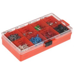 PRO French Colour Coded Bootlace Ferrule Crimp terminal Kit