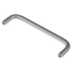 M4 Thread X 8mm X Fixing Centres 120mm, Silver Aluminium Handle, 128mm ,4pcs/pkt