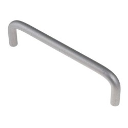 M4 Thread X 8mm X Fixing Centres 120mm, Silver Aluminium Handle, 128mm ,4pcs/pkt