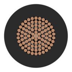 40amp, 100mtr, 600v Black PVC cable , Cable OD 4.5mm ,