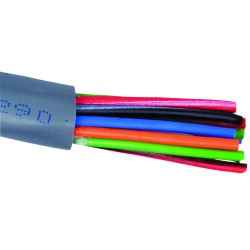 UNSHIELDED MULTICONDUCTOR CABLE, 25 CONDUCTOR, 22AWG, 100FT, 300V 