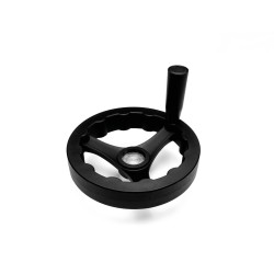 OD 127mm, Three Spoke Handwheels with Bakelite Revolving Handle 