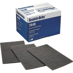 3M 7448 Scotch-Brite Grey Ulta Fine General Purpose Hand Pad,20pcs/box