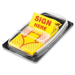 3M POST-IT FLAGS - " SIGN HERE" ARROW, 50PCS/PKT,S-21964 Sign Here Arrow 1 x 1 3/4" 