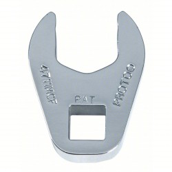 M006, Crowfoot Socket Wrench: Alloy Steel, Chrome, 1/4 in Drive Size, 10 mm Head Size ,5pcs/box