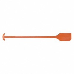 Long Mixing Paddle, Without Holes, Orange, 52" Length ,Polypropylene